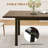 Industrial Rectangular Dining Table for 6~8 People, 63" Long Wood Kitchen Table for Dining Room-131203918