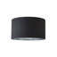 Stulin 15cm H Linen Blend Lamp Shade in Black