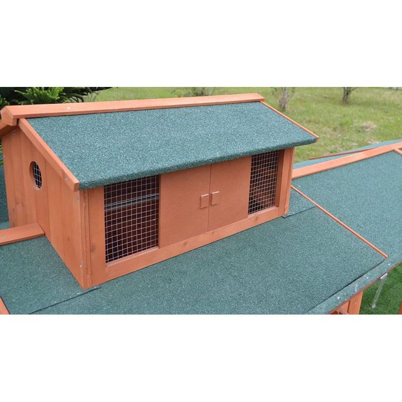 Analysa 34 Square Feet Chicken Coop with Chicken Run For Up To 8 Chickens