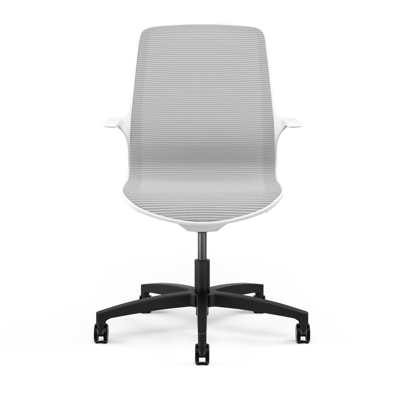 Omnia Mesh Ergonomic Task Chair, Black, Gray