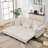 Modern Convertible Sleeper Sofa With Nailhead Trim