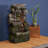 Halloway Resin Towering Cave Rustic Gray Indoor Tabletop Fountain