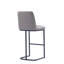 Tabouret de bar en cuir taupe Serena-97344298-97344301