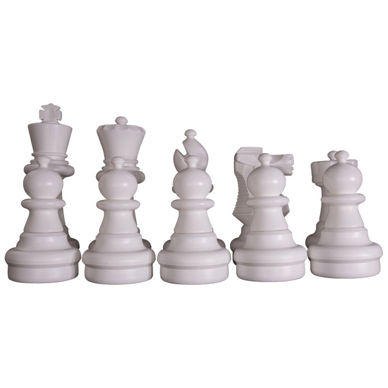 25" Giant Plastic Chess Set with Quick Fold Nylon Board