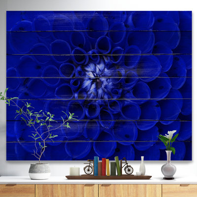 " Abstract Blue Flower Design "