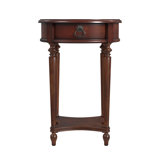 Jules 1 Drawer Round End Table with Storage
