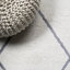 Tapis blanc / gris à motif de losanges minimalistes Bertrice-72493387