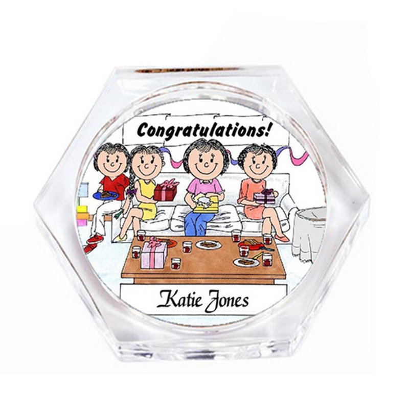 Ensemble de 4 sous-verres personnalisables, Oui