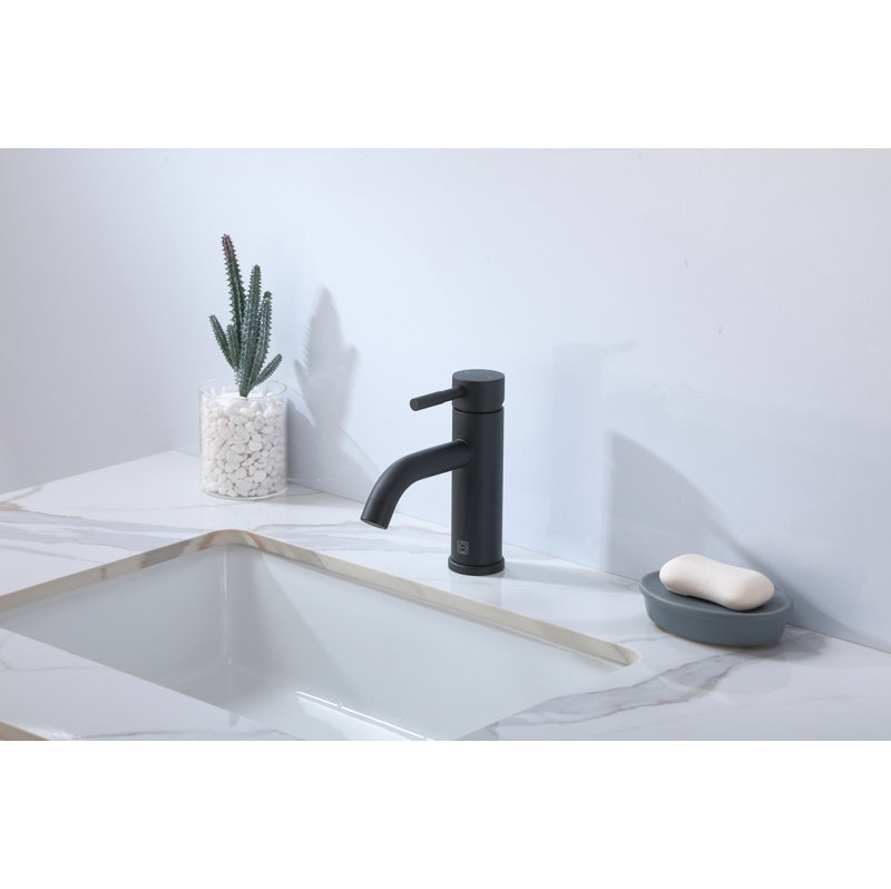 Victor Single-handle Bathroom Faucet, Matte Black