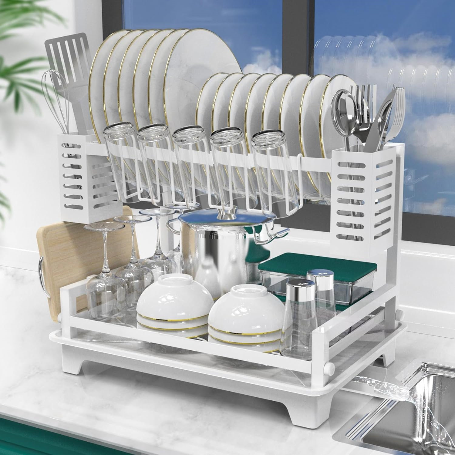 YITAHOME Adjustable Dish Rack