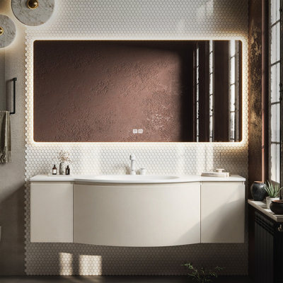 Nordic minimalist bathroom cabinet