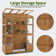 57.9" W x 28.5" D Wooden Greenhouse with Openable Roof and Lockable Door
