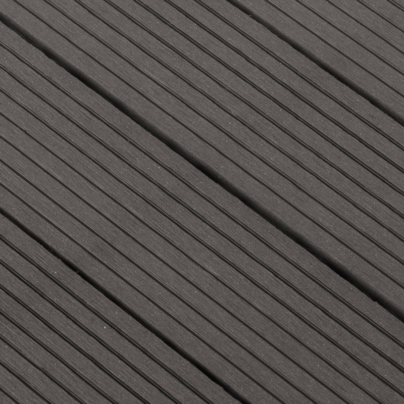 Ensemble de tuiles de patio - Carreaux de terrasse en bois / plastique à emboîtement, Gris