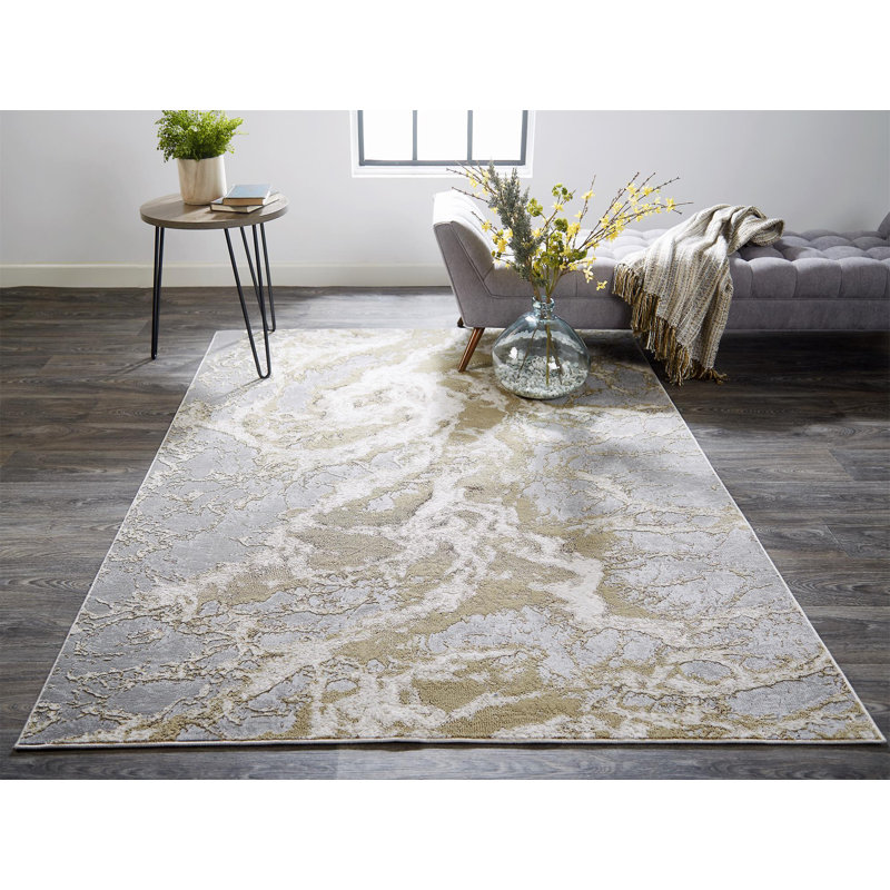 Shabari Abstract Indoor Rug, Rectangle 1'8" x 2'10"