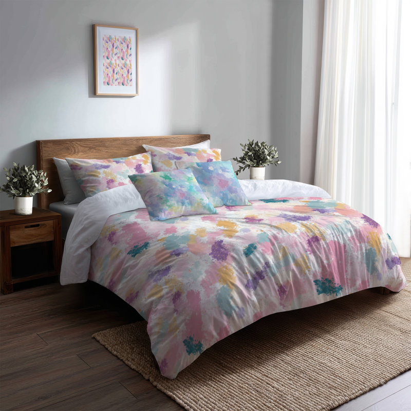 Ensemble de literie 5 pièces pour adolescent Sparkle - Ensemble de housse de couette et coussin décoratif Shimmer