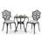 Outdoor Bistro Set With 2.17" Umbrella Hole And Cushions-454298259