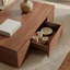 Table basse moderne 47,2 "avec rangement - 2 tiroirs et 4 armoires