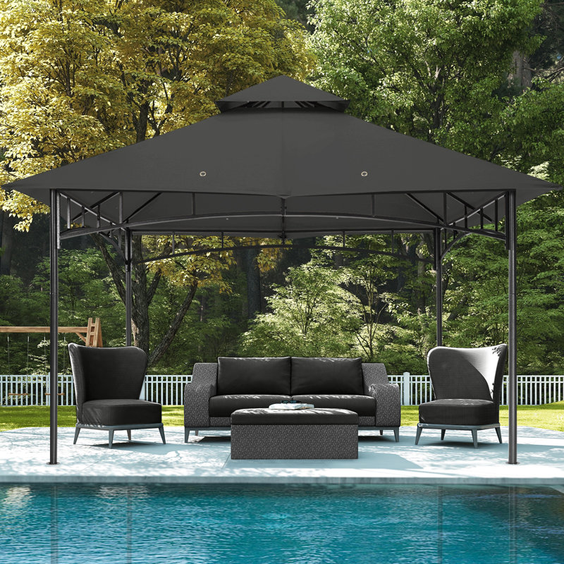 MASTERCANOPY steel garden pavilion, Bleu marine, 9 pi x 9 pi