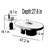 Oval Rockboard and Glass Coffee Table Set