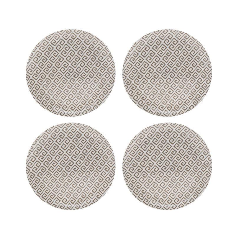 Ensemble de 4 assiettes en mélamine Iso