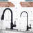 ARCORA Stainless Steel Pull-Down Kitchen Faucet and Water Filter Faucet Combo-97705573