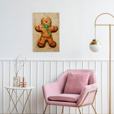 «Gingerbread Contemporary Playful Traditional», reproduction d'art murale