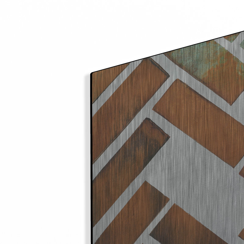 " Herringbone I " by Britt Hallowell, 36" H x 36" W