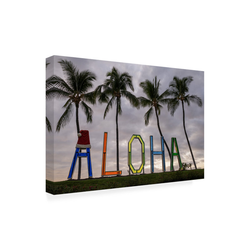 Paysage, Aloha, sur toile, H 12 po x l 19 po x P 2 po