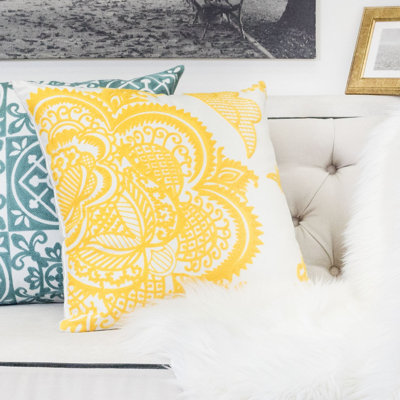  Indoor/Outdoor Cotton Throw Pillow