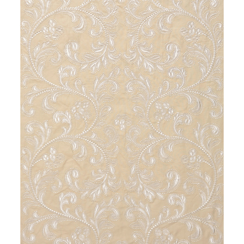 Oriana Chiara Embroidery Fabric, Chardonnay