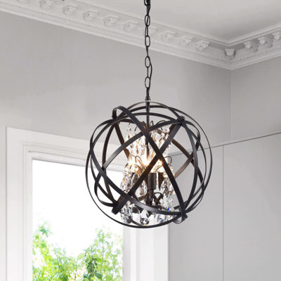 Quon 4 - Light Dimmable Globe Chandelier