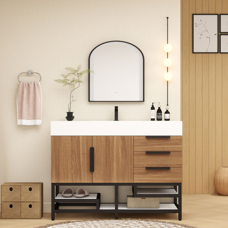 48'' Free Standing Single Bathroom Vanity, Wood