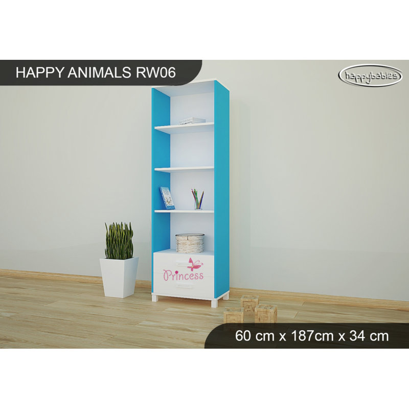 187cm H X 60cm W Cube Unit Kids Bookcase, Blue