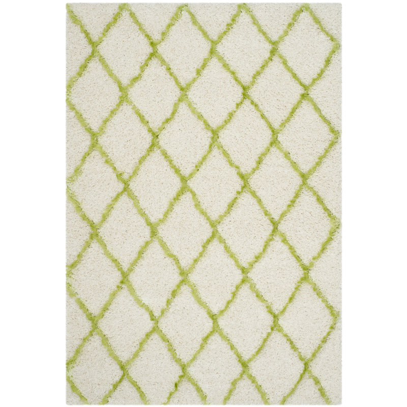 Sg-Msg-Moroccan Shag Performance Geometric Rug, Rectangle 5'1" x 7'6"