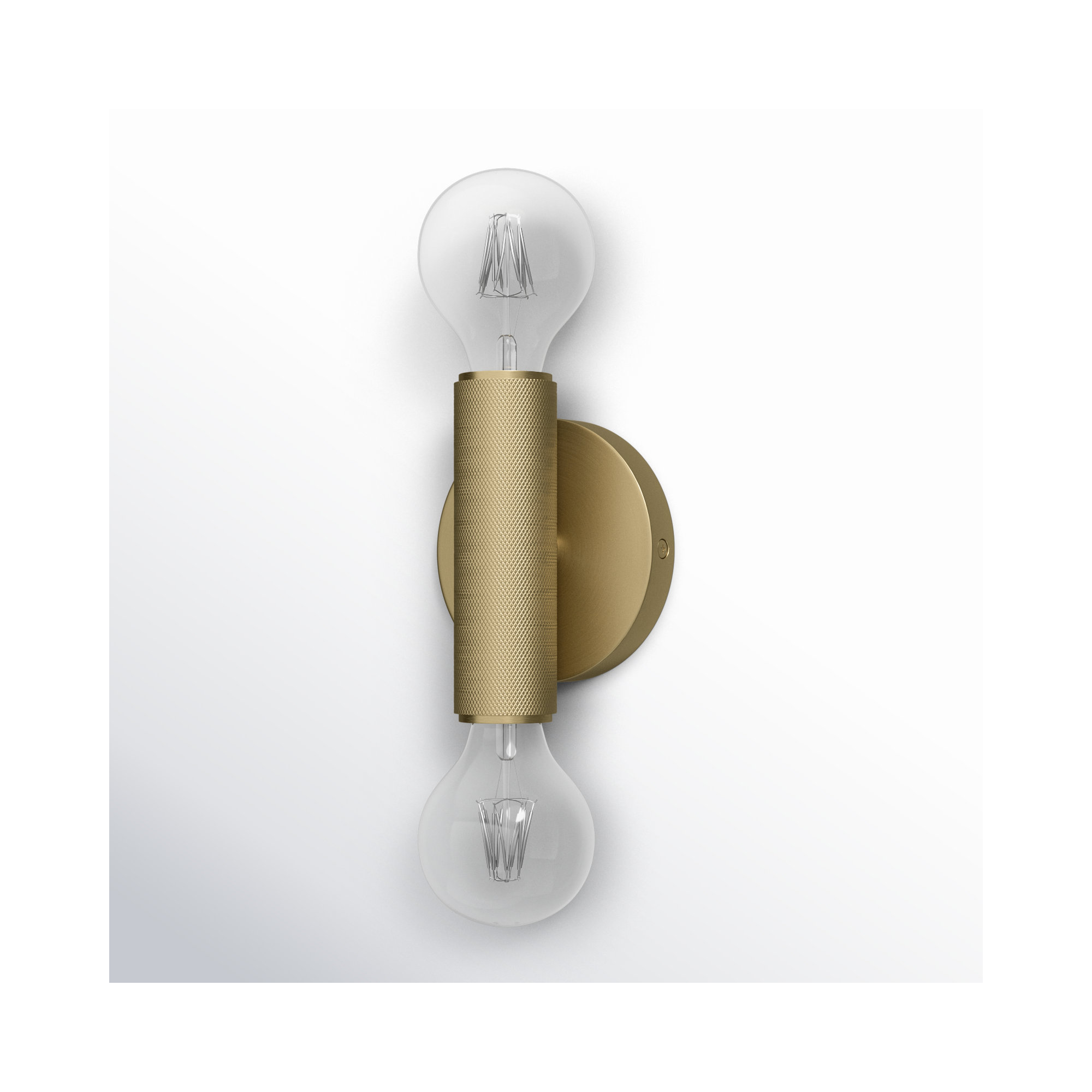 Cabot 2 Light Wrought Iron Dimmable Armed Sconce, Antique Gold, 6" H x 4.7" W x 3.3" D