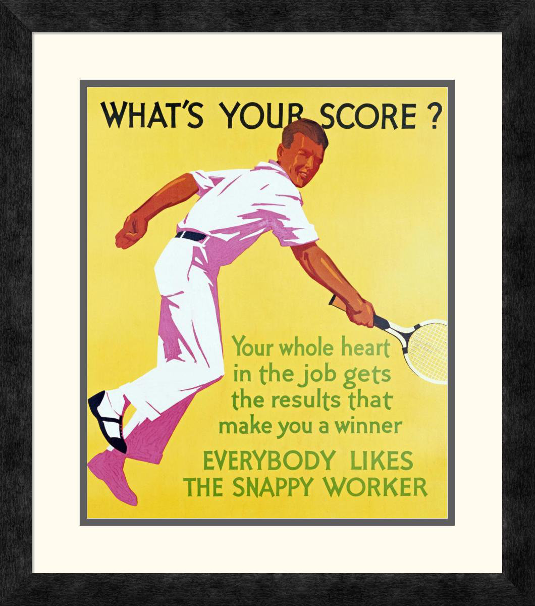Global Gallery 'What's Your Score' Framed Vintage Advertisement ...