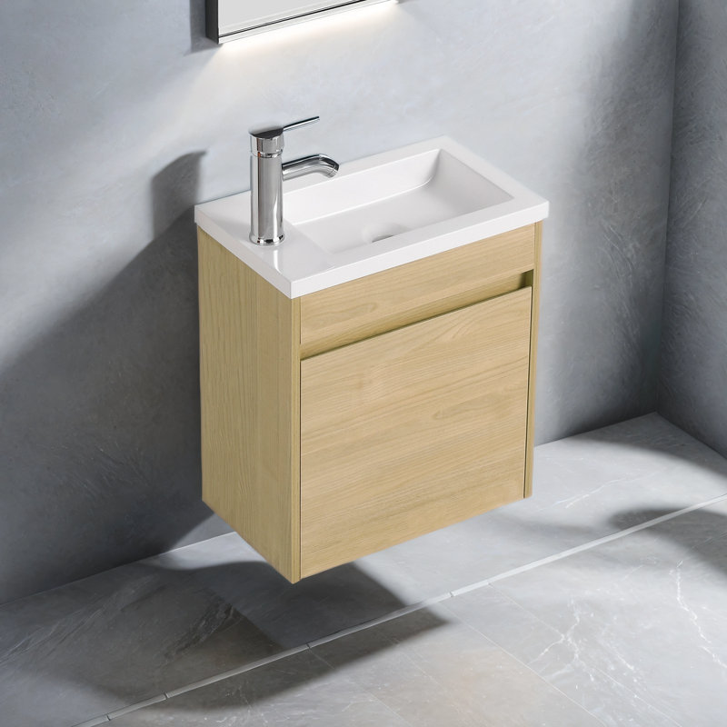 Ensemble de meuble-lavabo simple 17,36 po avec dessus Feld