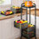 85cm H x 26cm W Utility Cart with Wheels