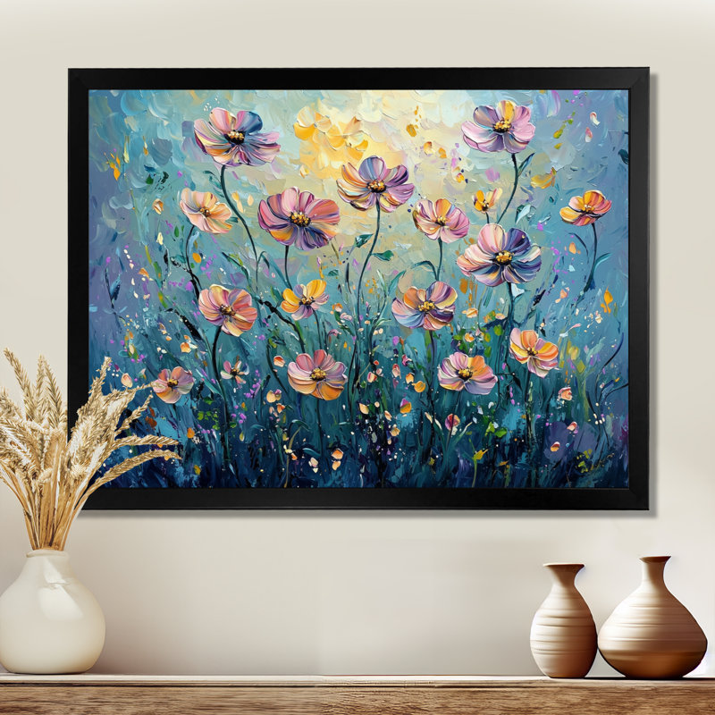 Kavanaugh - Floral Wall Art, Reproduction encadrée d'une seule photo, H 30 po x l 40 po, Noir, noir, noir, noir