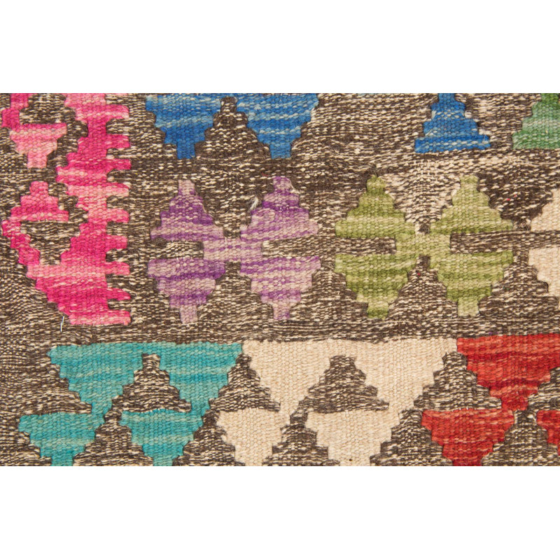Geometric Wool Hand Woven 77cm X 121cm Area Rug