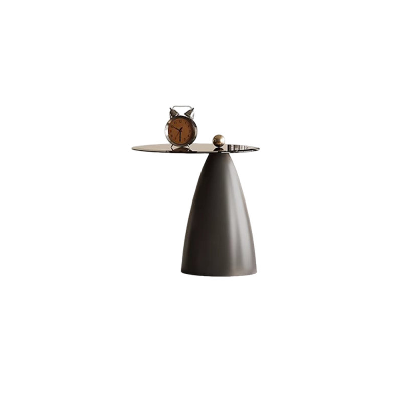 Table basse avec plateau en verre trempé