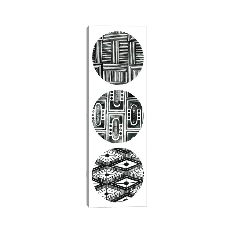 Tribal Pattern IV by Grace Popp - Wrapped Canvas Panoramic Print, 30.48 cm H x 91.44 cm W x 1.91 cm D