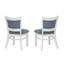 Chaise d'appoint à rayures bleues Lainey-1558847674