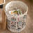 Modern Solid Wood Iron End Table