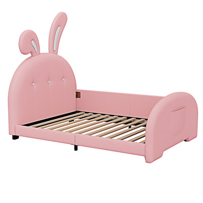 PU Rabbit-Shape Princess Bed