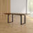 Northam Solid Wood Top Metal Base Dining Table