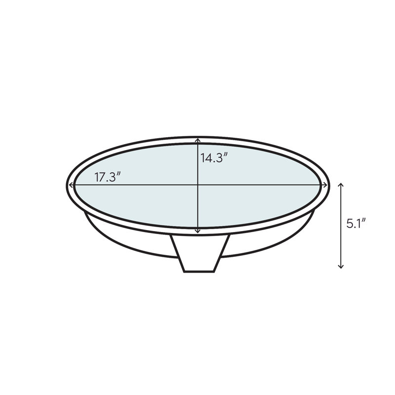 Briolette Glass Circular Vessel Bathroom Sink