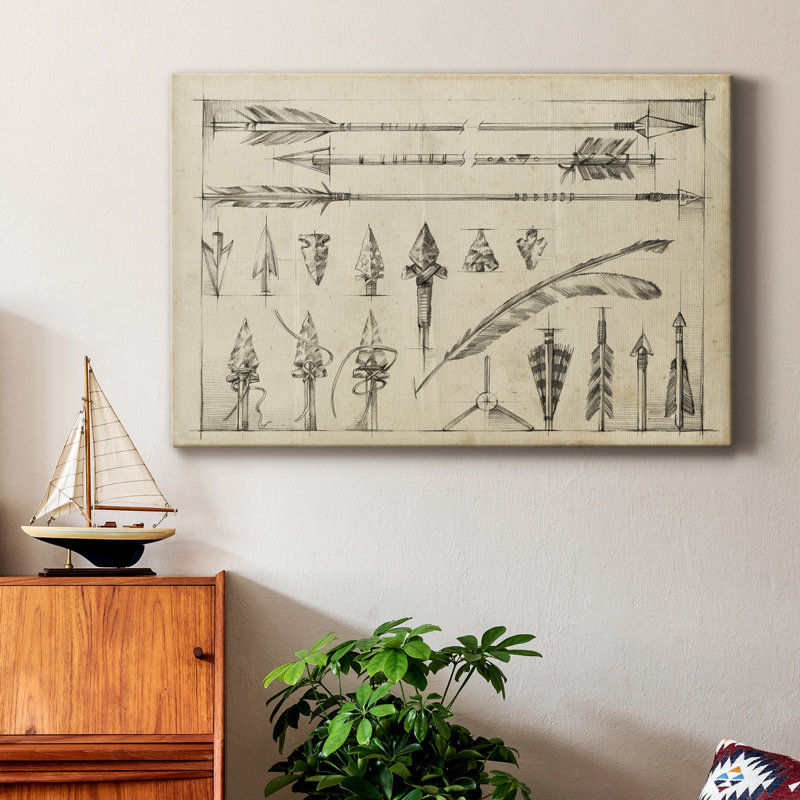 " Arrow Schematic I ", 36" H x 24" W x 1" D