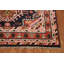 Tapis indien foncé fait à la main bleu foncé 4 x 6