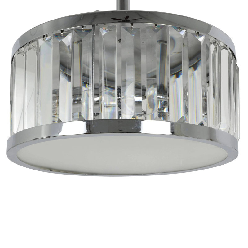 Toups 3 - Light Chrome Unique/Statement Pendant